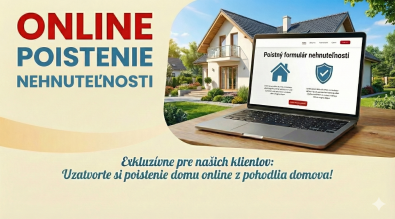 Online poistenie nehnuteľnosti