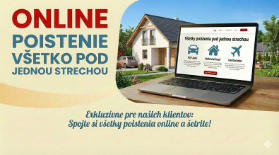 Online poistenie - Všetko pod jednou strechou
