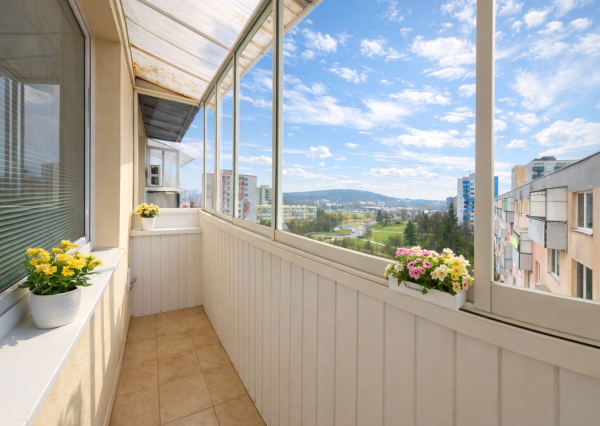 2-izbový byt s balkónom a pekným výhľadom