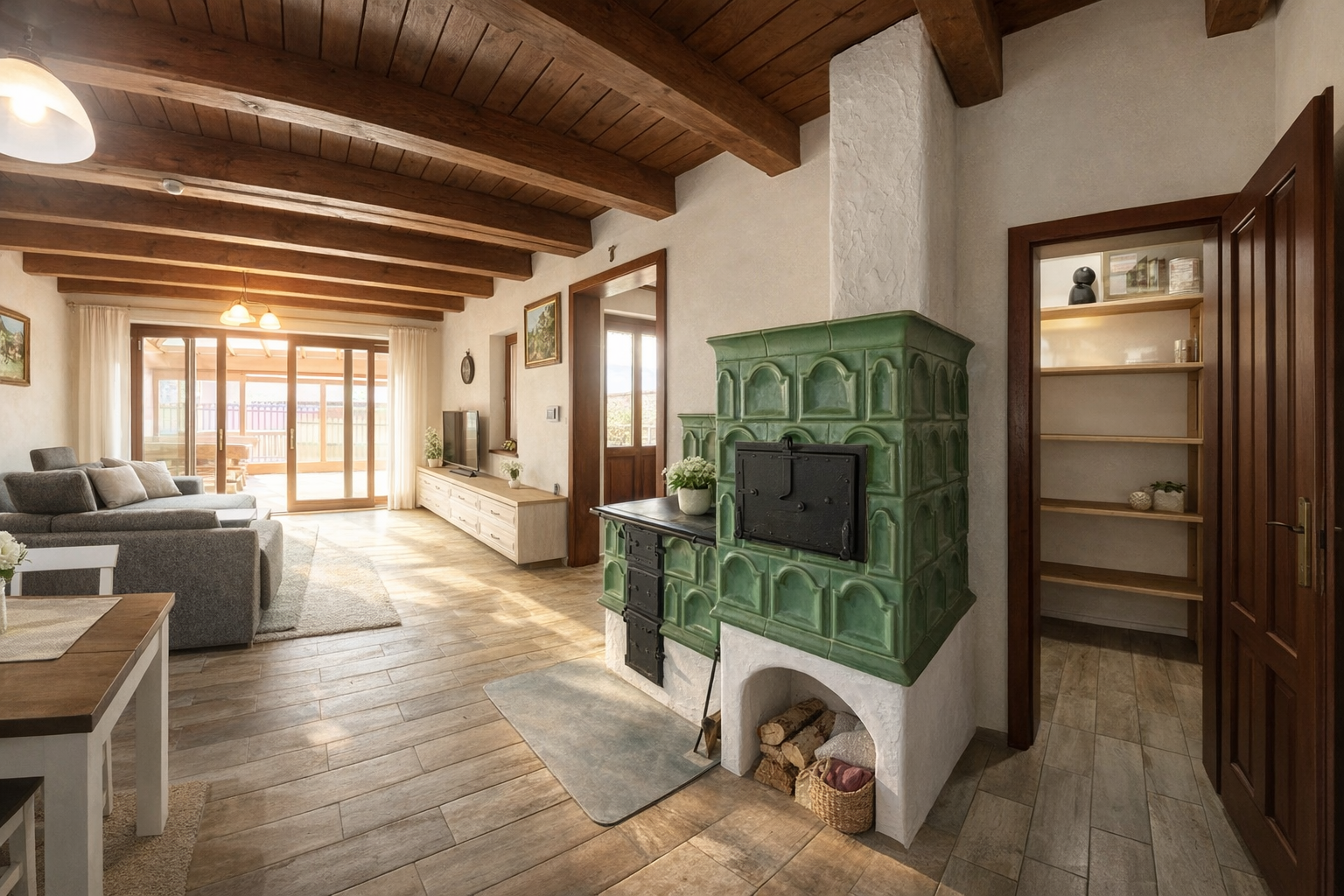 Luxusná rezidencia s kachľovou pecou