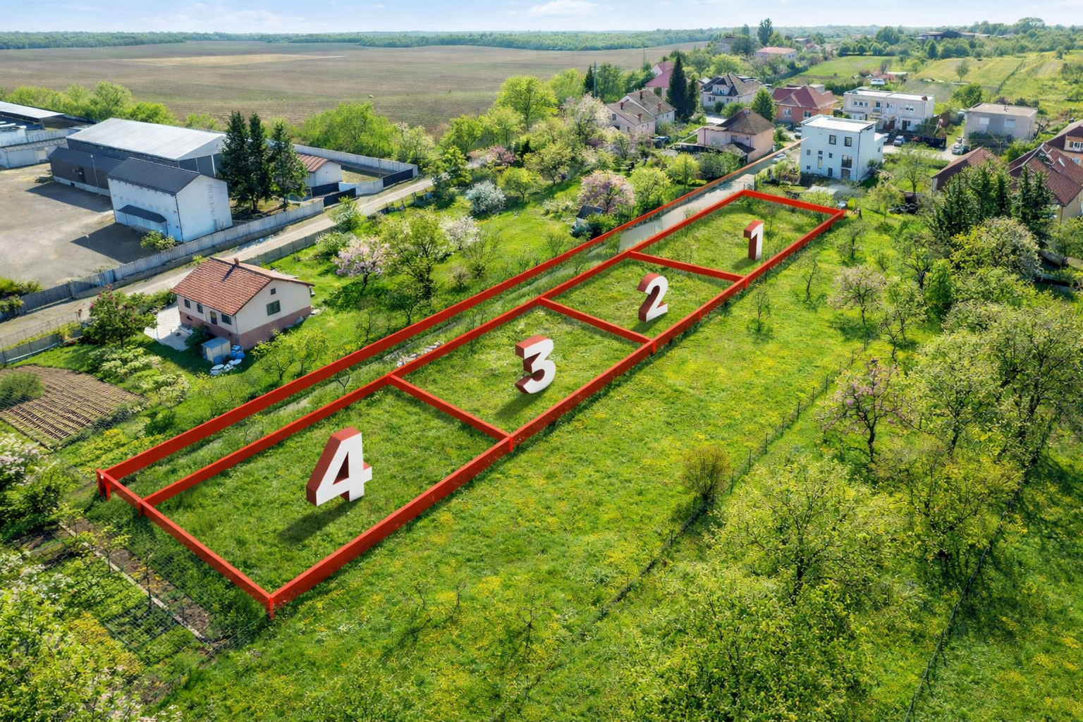 🔥 PREDAJ | 4 stavebné pozemky – Jelenec