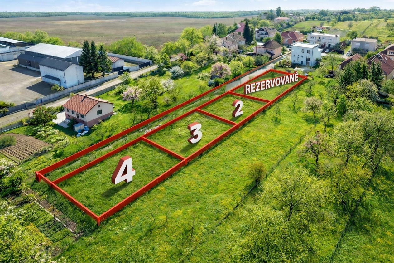 🔥 PREDAJ UŽ IBA 3!| 4 stavebné pozemky – Jelenec