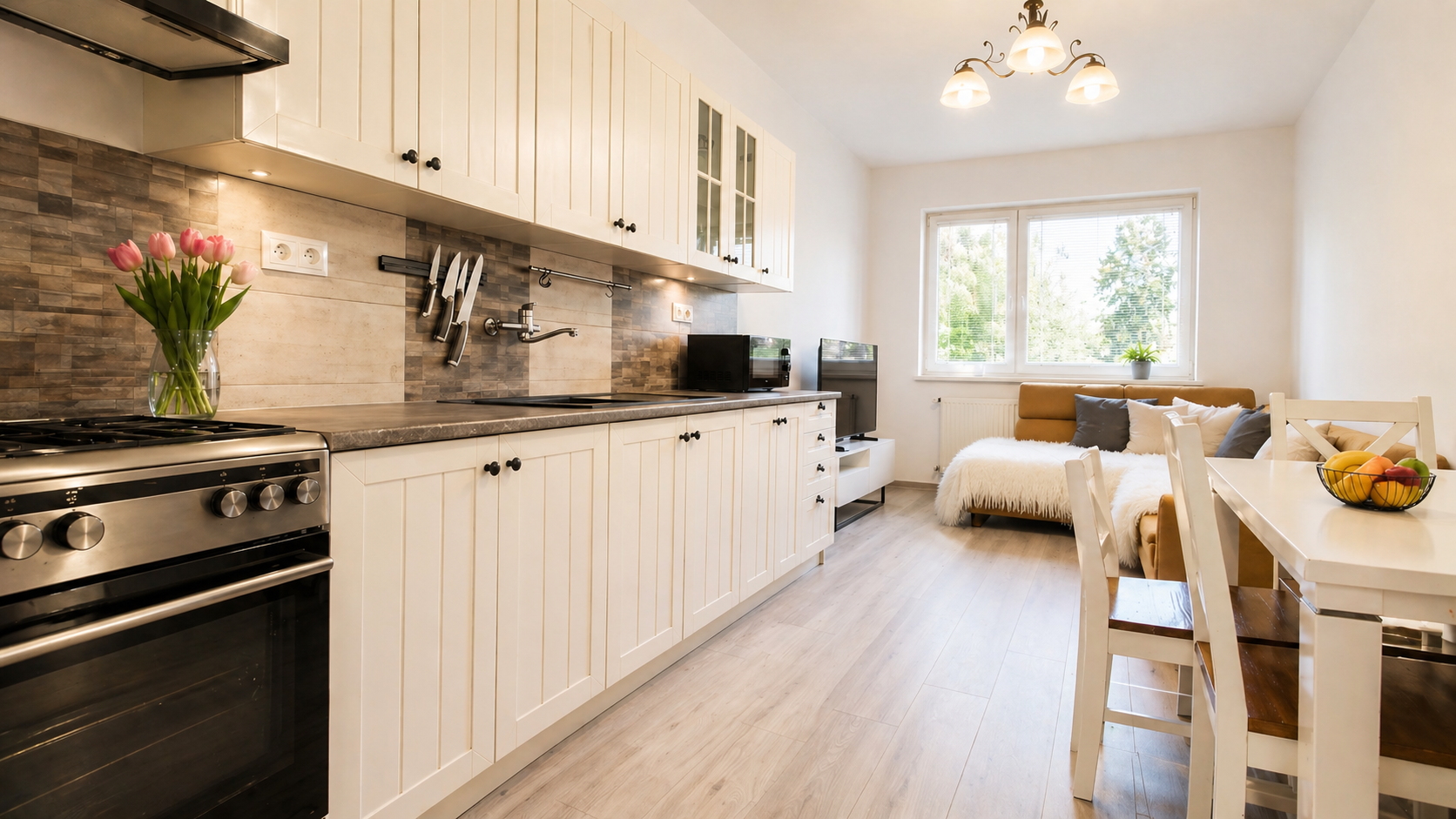 EXKLUZÍVNE – 2-izbový zariadený,bezbariérový byt s parkovaním, pivnicou a klimatizáciou